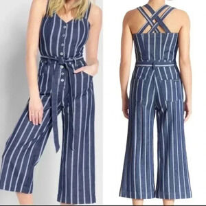 7 For All Mankind Stripe Jumpsuit